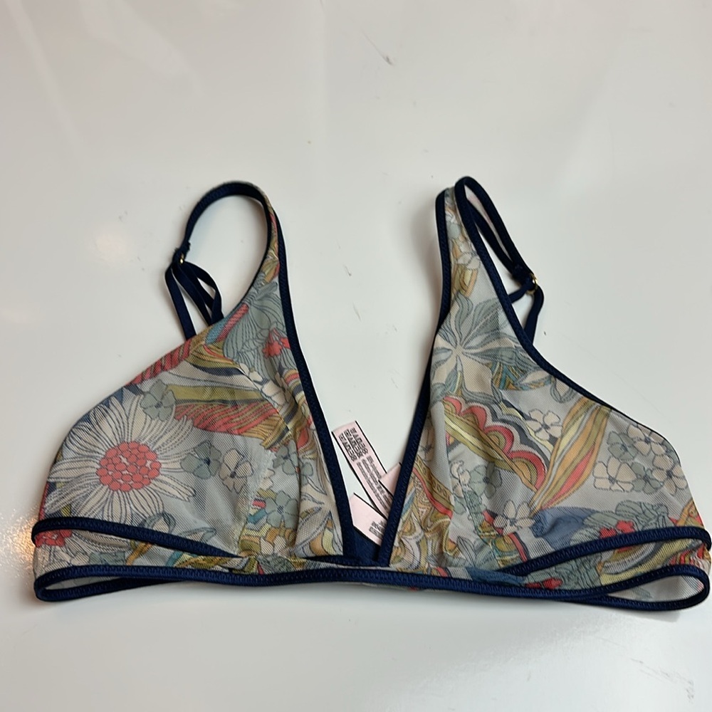 Sheer Floral Mesh Bralette | Triangle Soft Cup · Victoria’s Secret